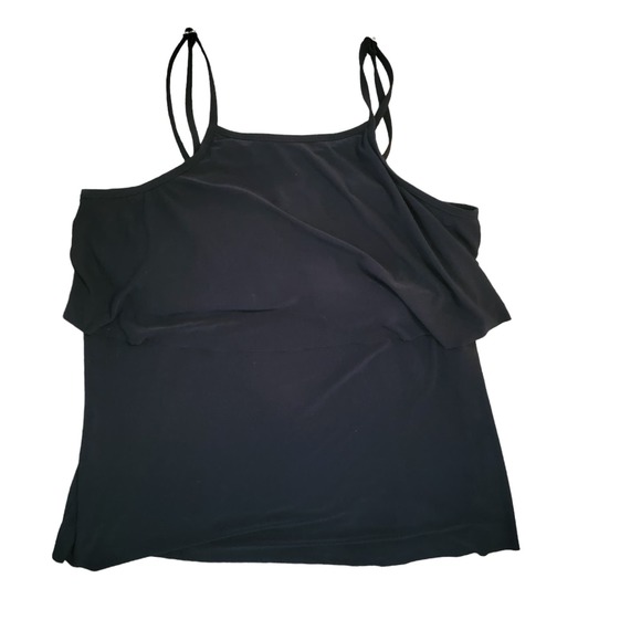 Magicsuit black bathing suit swimsuit top lined with wire sz 14 - Picture 1 of 6